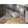 Комплект инсталляции GEBERIT DUOFIX PLATTENBAU 458.125.21.1 с клавишей DELTA 51 хром глянец с подвесным унитазом RENOVA PLAN 500.378.01.1 и сиденьем микролифт 500.691.01.1 458.125.21.1-500,378