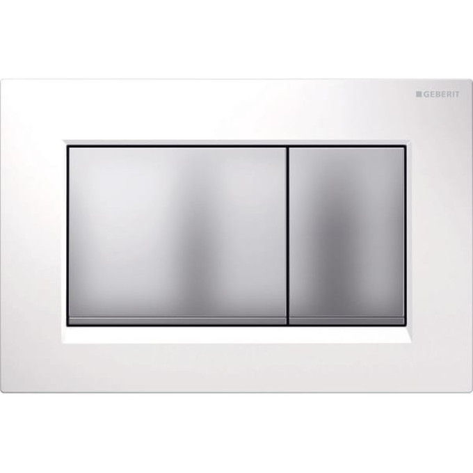 Смывная клавиша GEBERIT SIGMA 30 115,883.KL.1 белый хром матовый